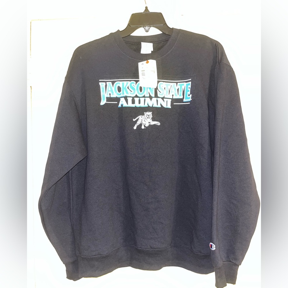 Champion Black Crewneck Jackson State Alumni Sweater